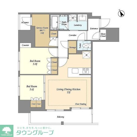 オアーゼ日暮里レジデンスの物件間取画像